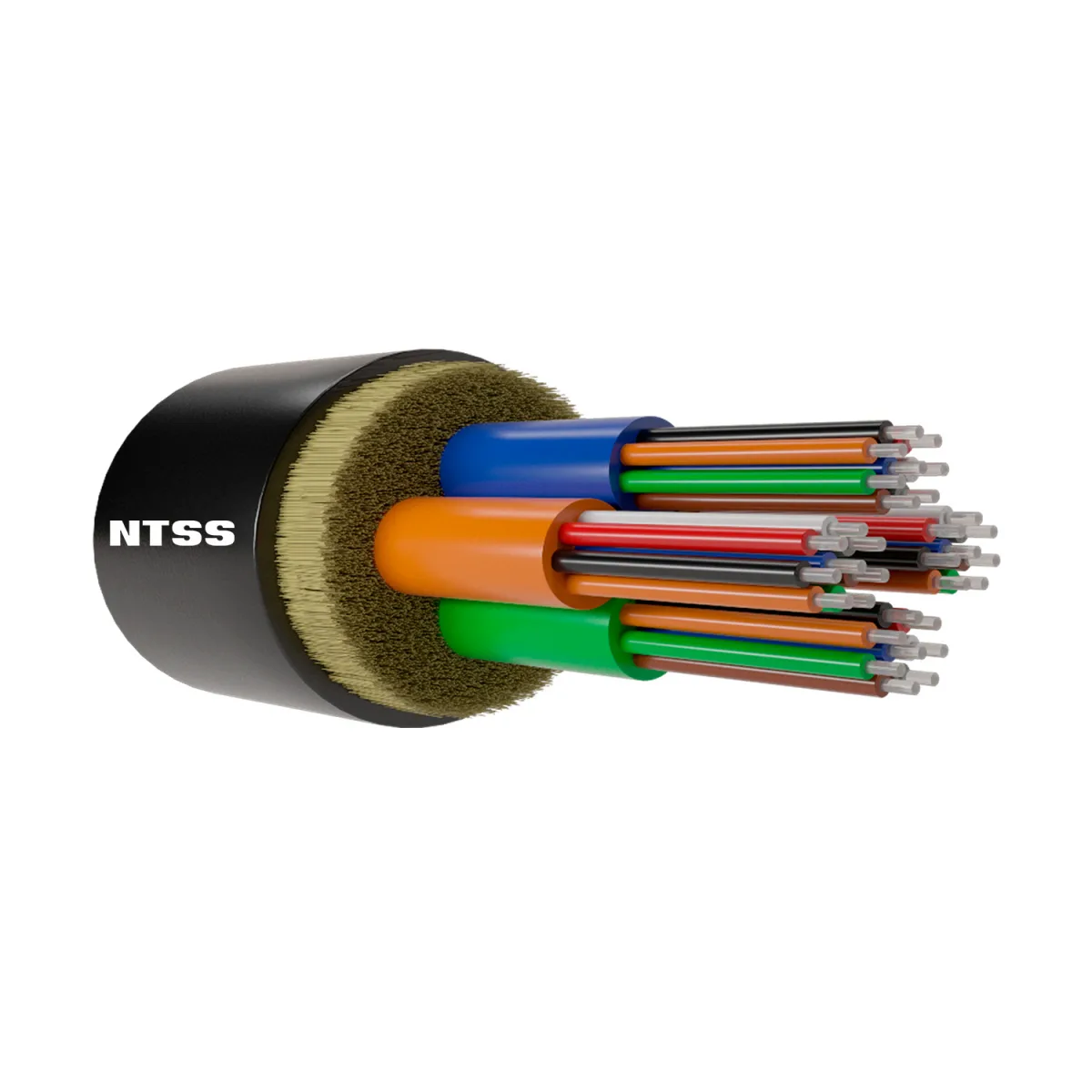 Оптический кабель распределительный NTSS PREMIUM IN/OUT, 48 волокон микромодули (4x12), OM3, 50/125, LSZH(нг(A)-HF), черный
