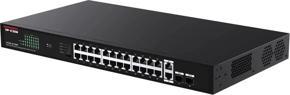 G1128P-24-250W 28-ми портовый неуправляемый PoE коммутатор IP-COM