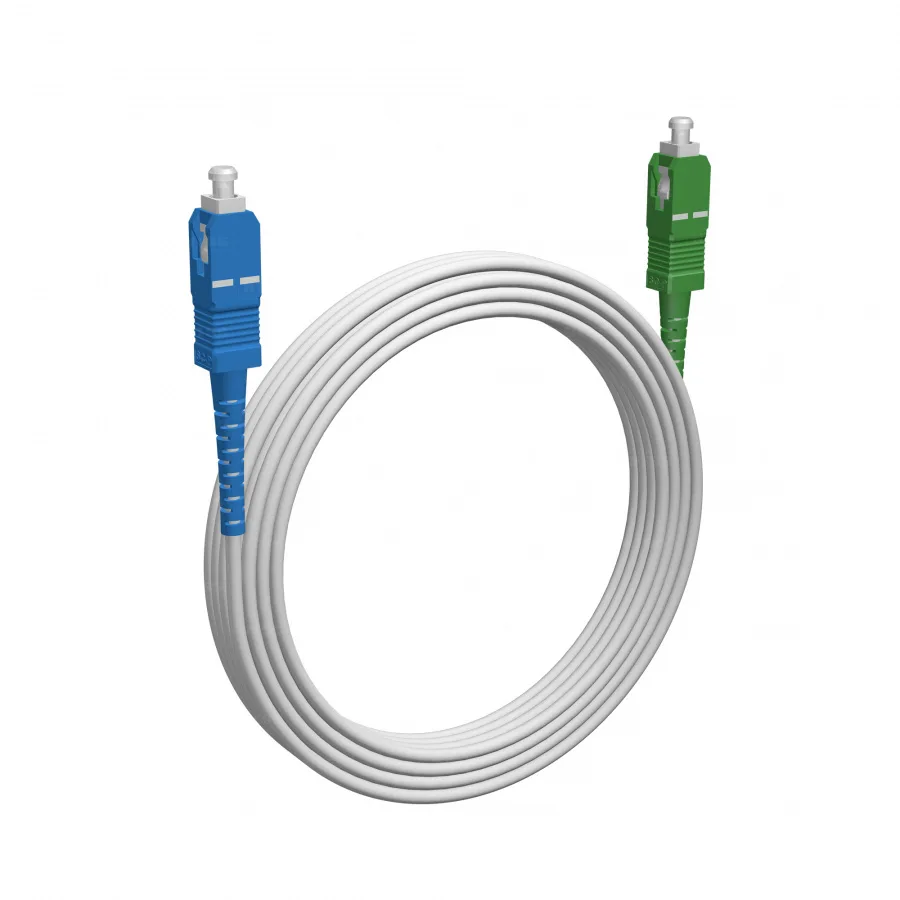 Шнур оптический NTSS spc SC/UPC-SC/APC G.657A2 9/125 3.0мм 20м LSZH (патч-корд)