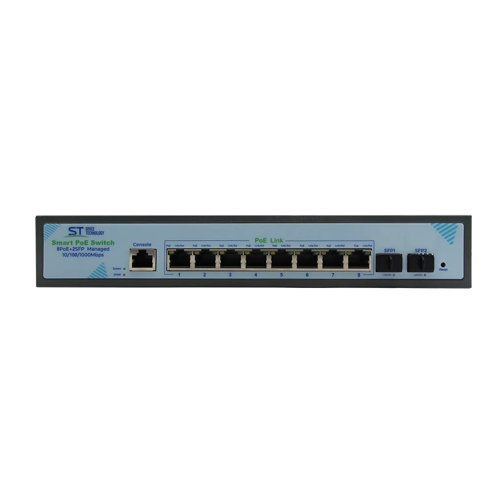 ST-S308POE(8G/2S/1C/120W/A) PRO M Коммутатор 10-портовый Space Technology