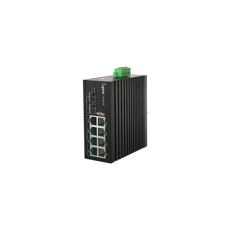 SP3010F Промышленный неуправляемый PoE, 8GE+2SFP, 240Вт Wi-Tek