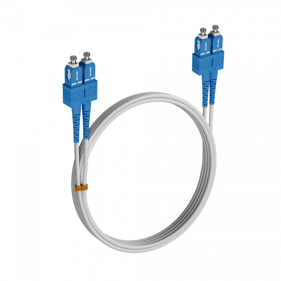 Шнур оптический NTSS dpc SC/UPC-SC/UPC 9/125 G.657A1 3.0мм 6м LSZH (патч-корд)