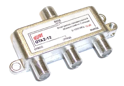 Ответвитель 2 отвода 16 дБ 5-1000 Мгц OTA2-16 DISAT