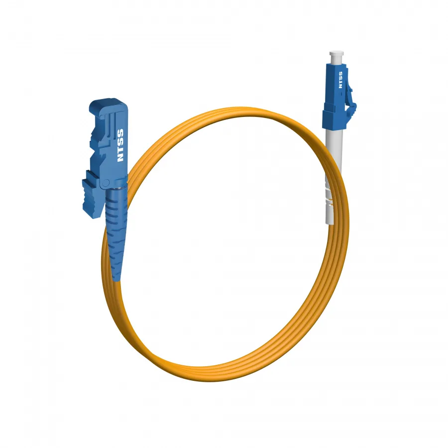 Шнур оптический NTSS spc E2000/UPC-LC/UPC 9/125 3.0мм 2м LSZH (патч-корд)