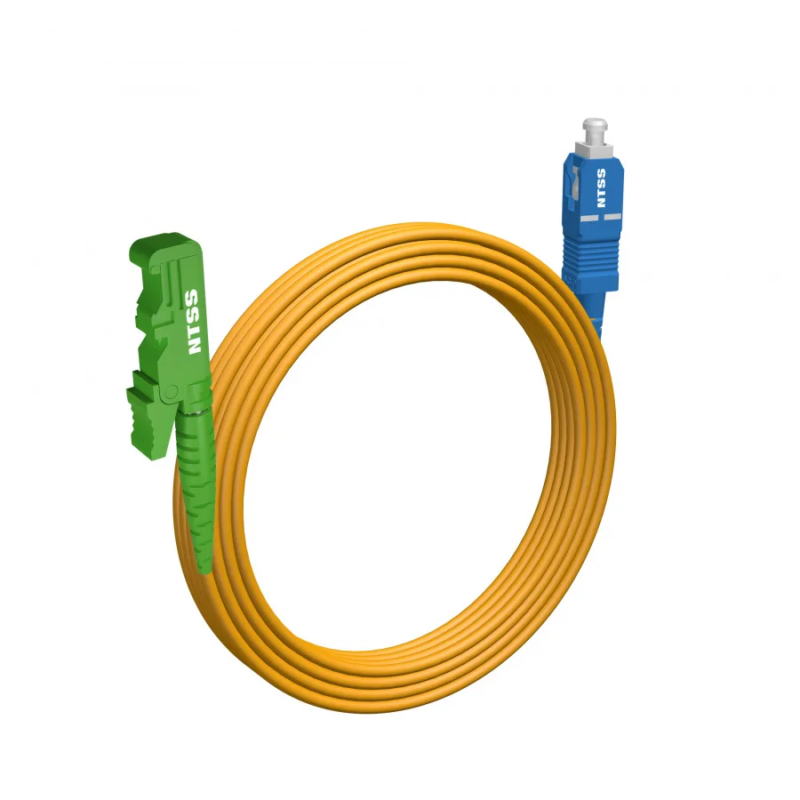Шнур оптический NTSS spc E2000/APC-SC/APC 9/125 3.0мм 20м LSZH (патч-корд)