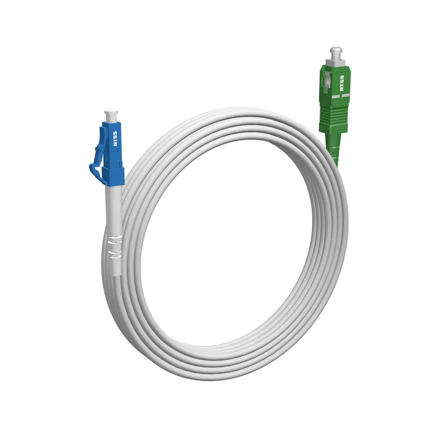Шнур оптический NTSS spc LC/UPC-SC/APC 9/125 G657.A2 2.0мм 25м LSZH (патч-корд)