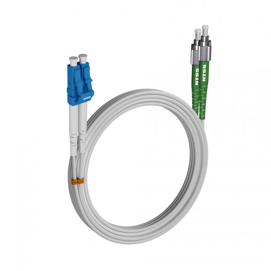Шнур оптический NTSS dpc LC/UPC-FC/APC 9/125 G.657A1 3.0мм 20м LSZH (патч-корд)