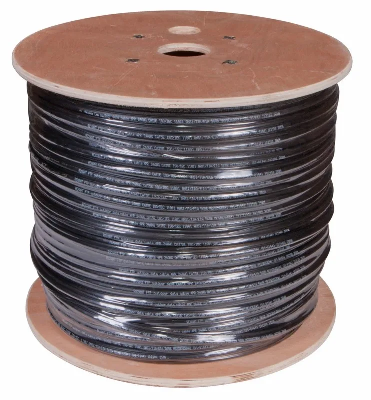 Кабель INTERLAN24 U/UTP витая пара категории 5e, 4 пары, 24AWG, медь, трос, внешний
