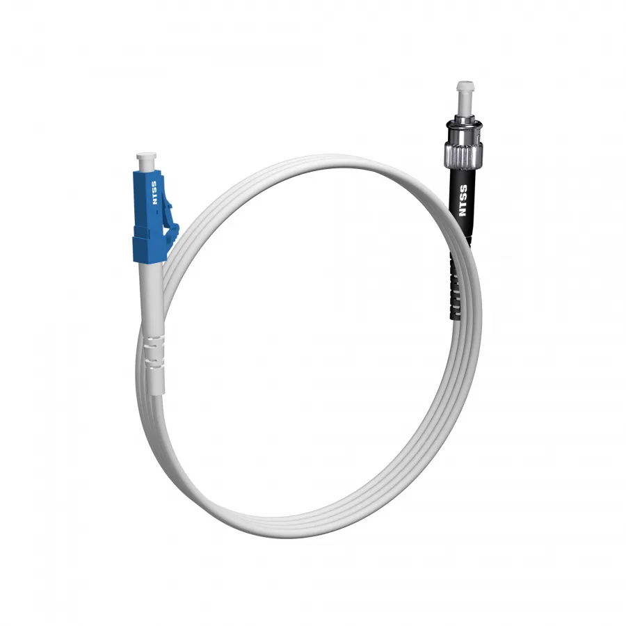 Шнур оптический NTSS spc LC/UPC-ST/UPC 9/125 G.657A1 3.0мм 1м LSZH (патч-корд)