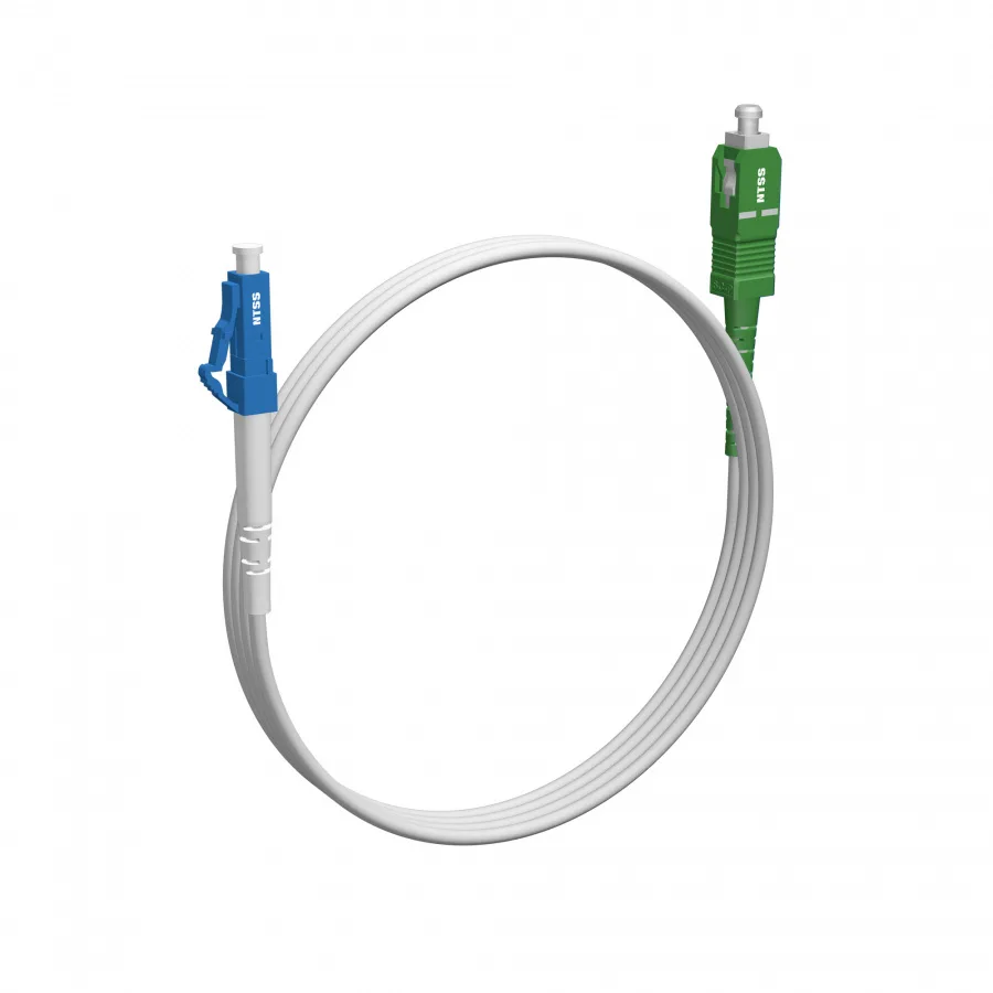Шнур оптический NTSS spc LC/UPC-SC/APC 9/125 G657.A2 2.0мм 2м LSZH (патч-корд)