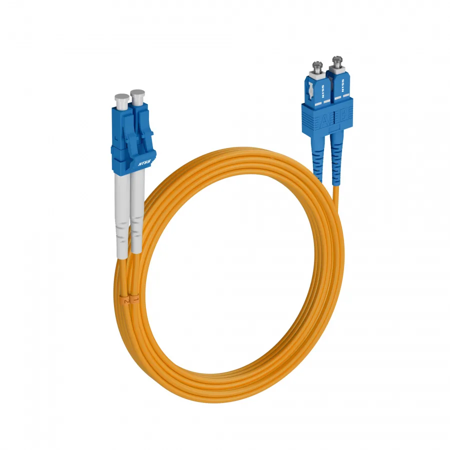 Шнур оптический NTSS dpc LC/UPC-SC/UPC 9/125 2.0мм 15м LSZH (патч-корд)