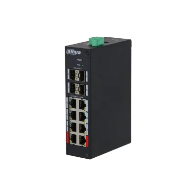 DH-HS4412-8ET-120 12-портовый управляемый коммутатор с PoE Dahua