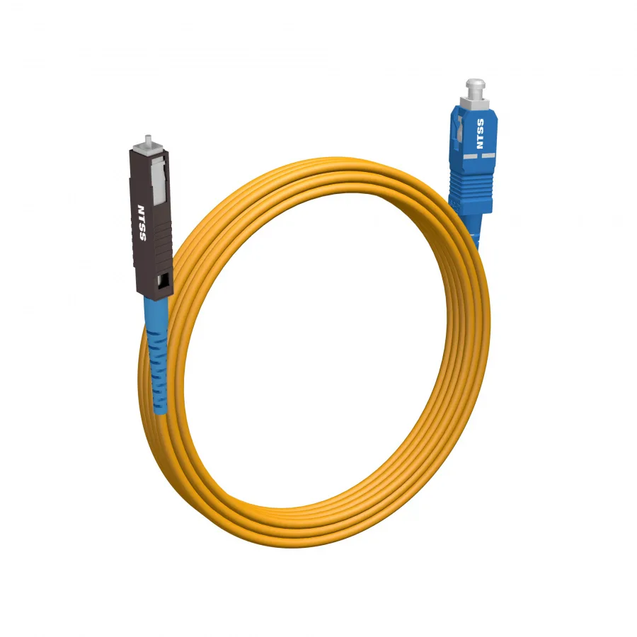 Шнур оптический NTSS spc MU/UPC-SC/UPC 9/125 2.0мм 5м LSZH (патч-корд)