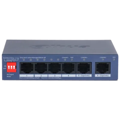 DH-CS4006-4ET2GT-36 4-портовый PoE коммутатор с функцией облачного управления Dahua