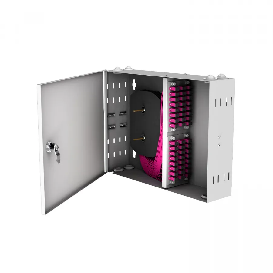 Кросс настенный NTSS PREMIUM, предсобранный, 48 портов SC/UPC, 50/125 мкм OM4