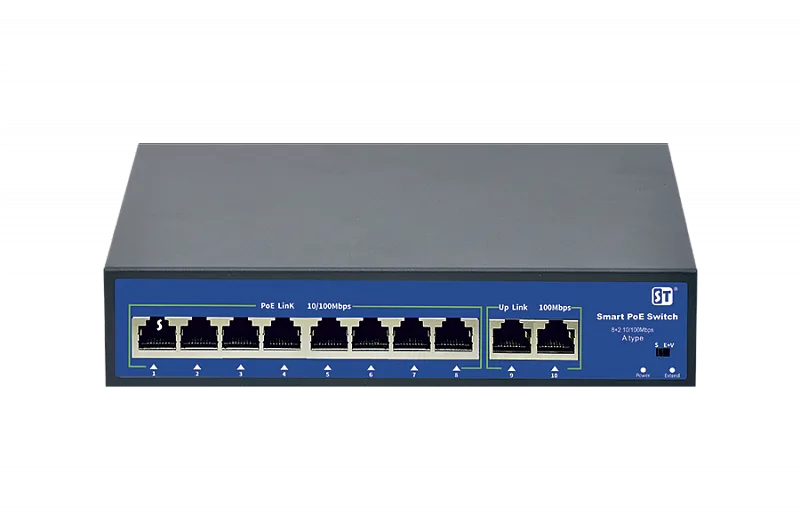 Коммутатор ST-S84POE (2M/120W/A) НЕКОНДИЦИЯ, аплинки сгорели