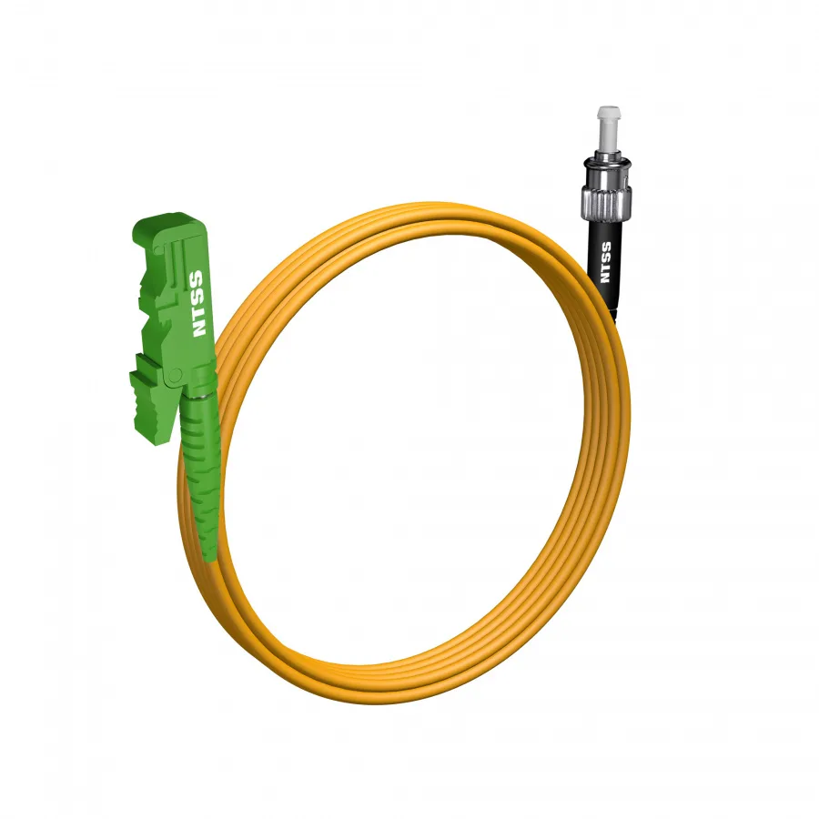 Шнур оптический NTSS spc E2000/APC-ST/UPC 9/125 3.0мм 3м LSZH (патч-корд)