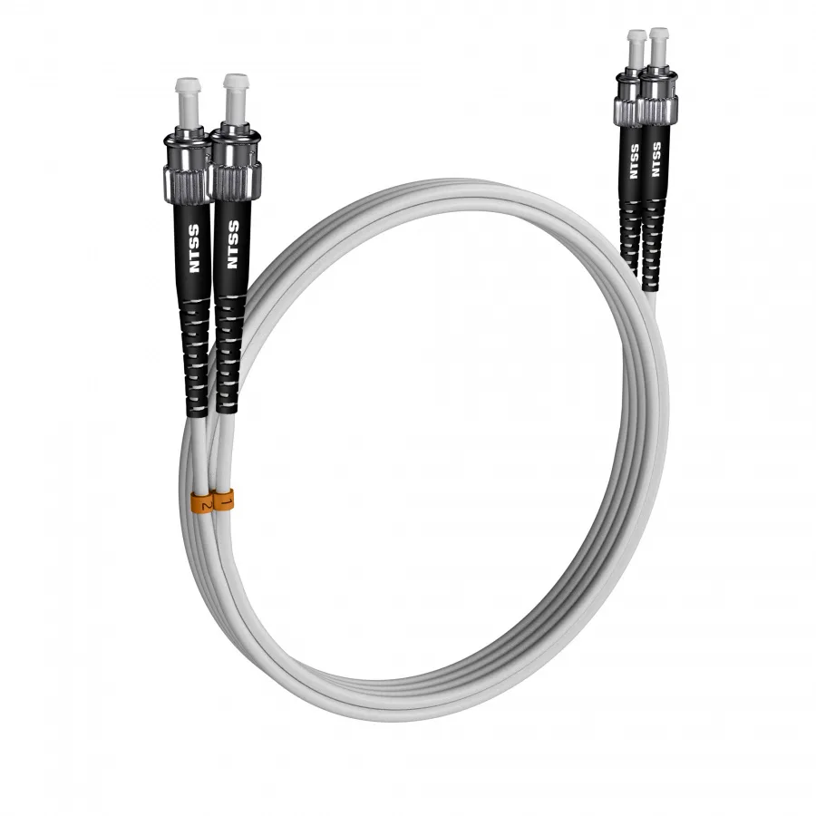 Шнур оптический NTSS dpc ST/UPC-ST/UPC 9/125 G.657A1 3.0мм 8м LSZH (патч-корд)