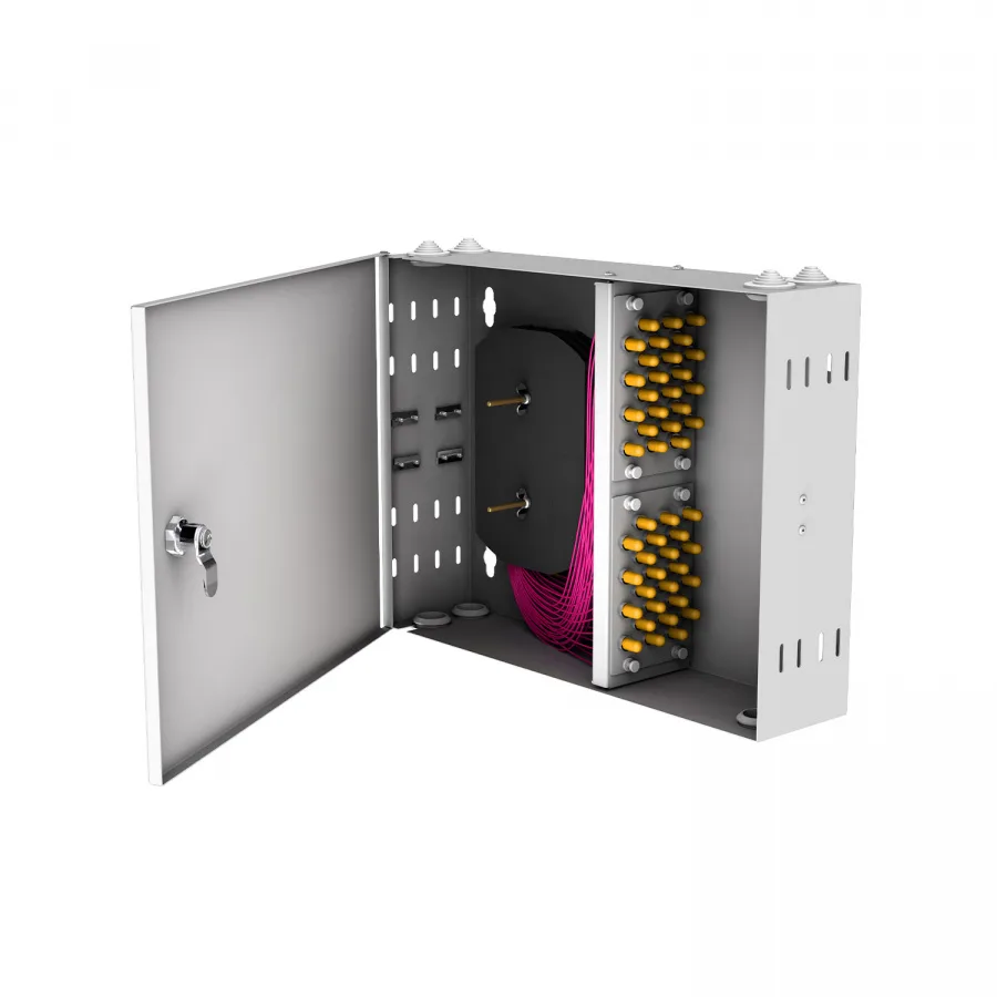 Кросс настенный NTSS PREMIUM, предсобранный, 32 порта ST/UPC, 50/125 мкм OM4