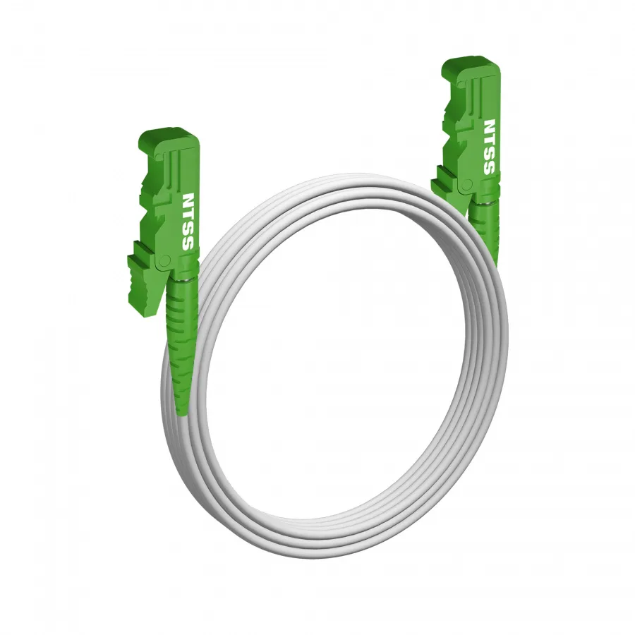 Шнур оптический NTSS spc E2000/APC-E2000/APC 9/125 G.657A2 3.0мм 9м LSZH (патч-корд)