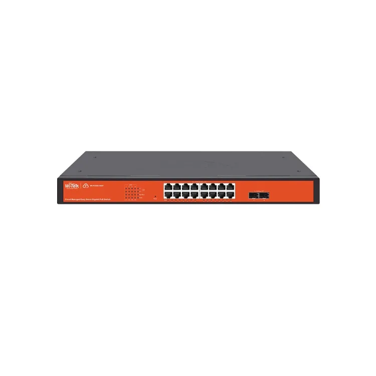 WI-PCES318GF Настраиваемый коммутатор 16 PoE портов GE + 2 SFP Wi-Tek