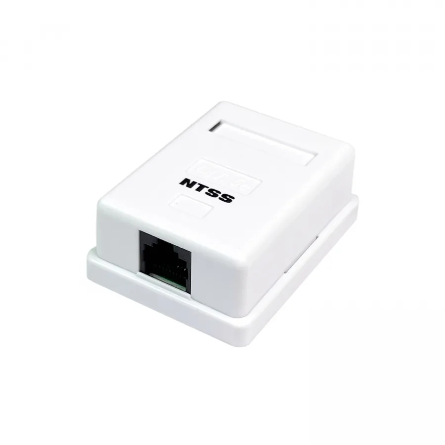 Компьютерная розетка NTSS PREMIUM настенная 1 порт RJ-45 UTP CAT5e