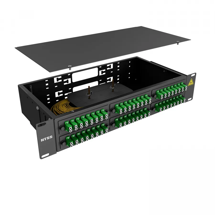 Кросс 19" NTSS PREMIUM, предсобранный 2U, 32 порта LC/APC duplex, 9/125 мкм, черный