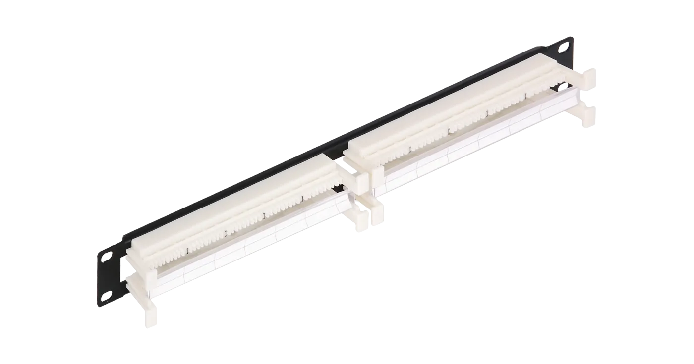 Коммутационная панель 110 Nikomax, 19", 1U, 100 пар, с этикеткой