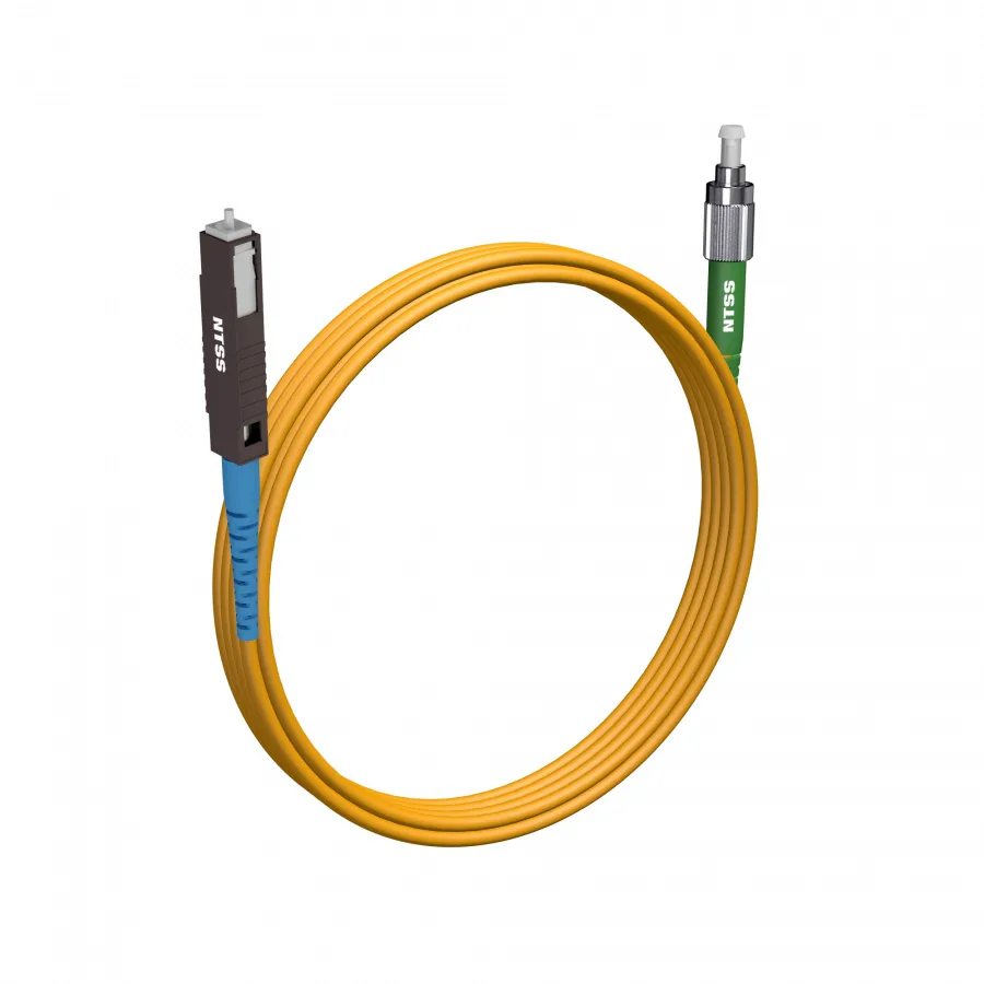 Шнур оптический NTSS spc MU/UPC-FC/APC 9/125 2.0мм 3м LSZH (патч-корд)