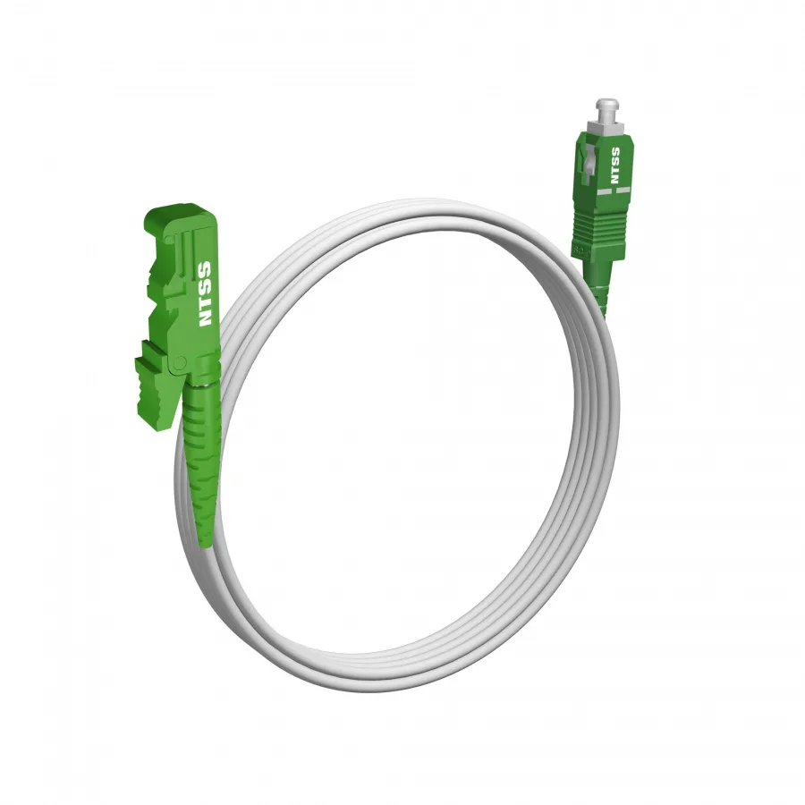 Шнур оптический NTSS spc E2000/APC-SC/APC 9/125 G.657A1 3.0мм 3м LSZH (патч-корд)