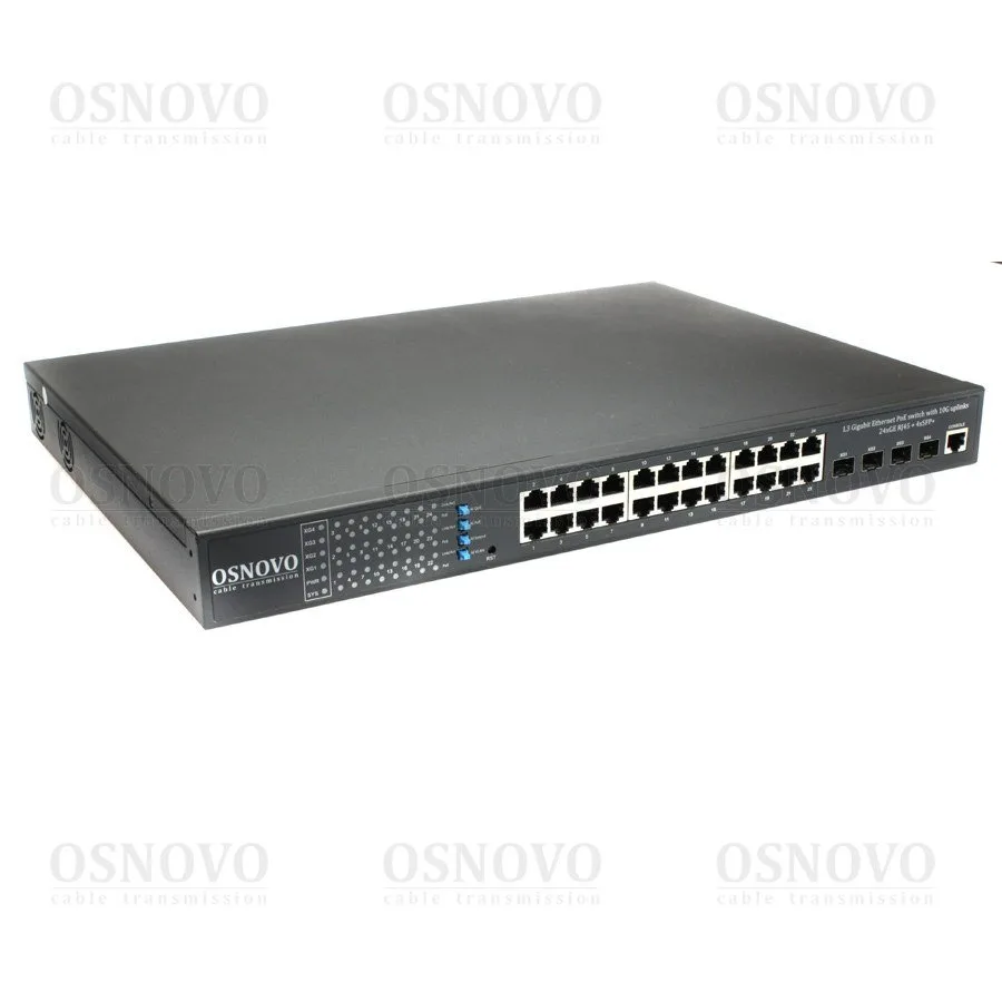 SW-24G4X-1L Управляемый L3 PoE коммутатор OSNOVO