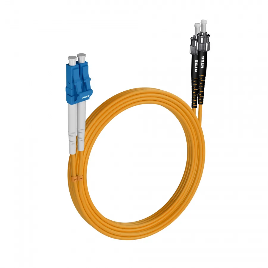 Шнур оптический NTSS dpc LC/UPC-ST/UPC 9/125 3.0мм 15м LSZH (патч-корд)