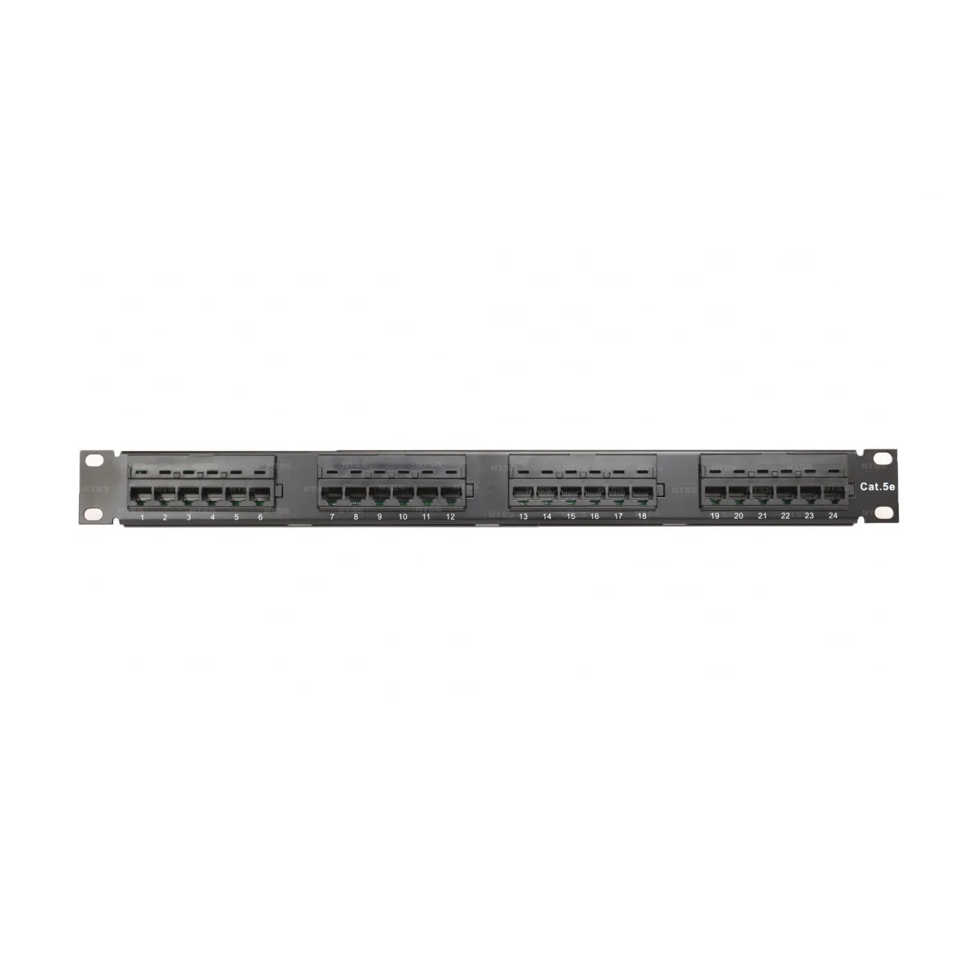 Патч-панель UTP, 19", 24 порта RJ45, cat.5е, 1U, 110 тип