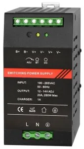 ST-PS120BDU-BK Резервированный источник питания с креплением на DIN-рейку Smartec