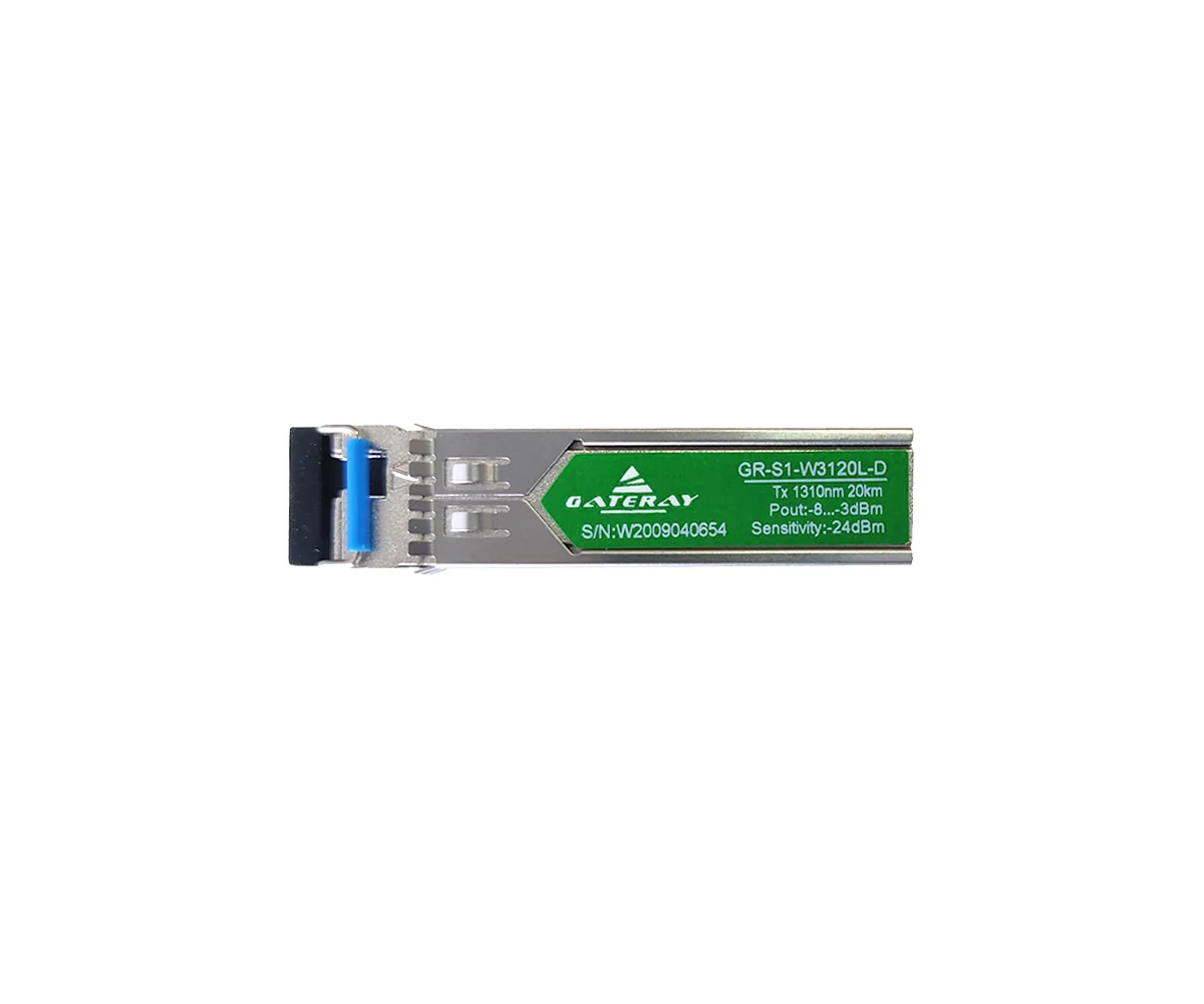 SFP модуль GateRay GR-S1-W3120L-D SFP модуль WDM, 1.25 G, 20 км, TX 1310 нм, RX 1550 нм, LC, DDM
