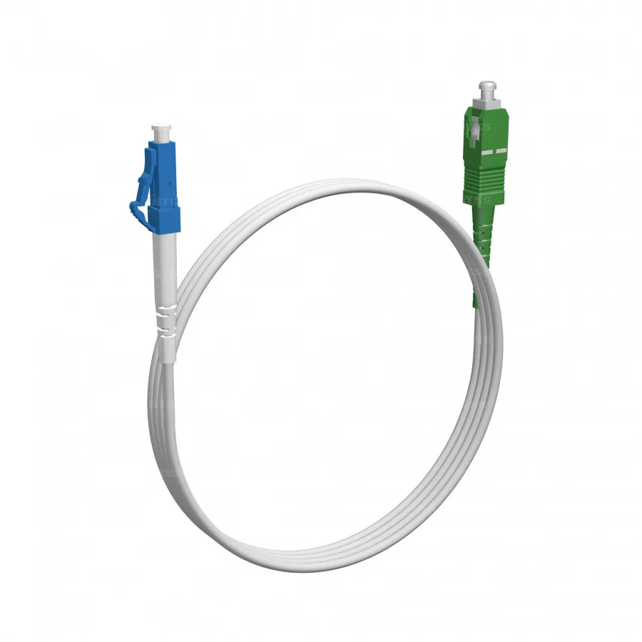 Шнур оптический NTSS spc LC/UPC-SC/APC9/125 G.657A1 2.0мм 1м LSZH (патч-корд)