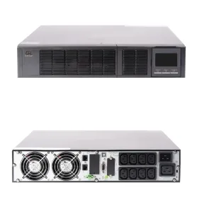 GL-UPS-OL03pf-1-1/6*9a ИБП 3000ВА/3000Вт (1/1 однофазный), ток зарядного устройства 1-8А, 2U, глубина 630 мм, 6 акб NIKOMAX