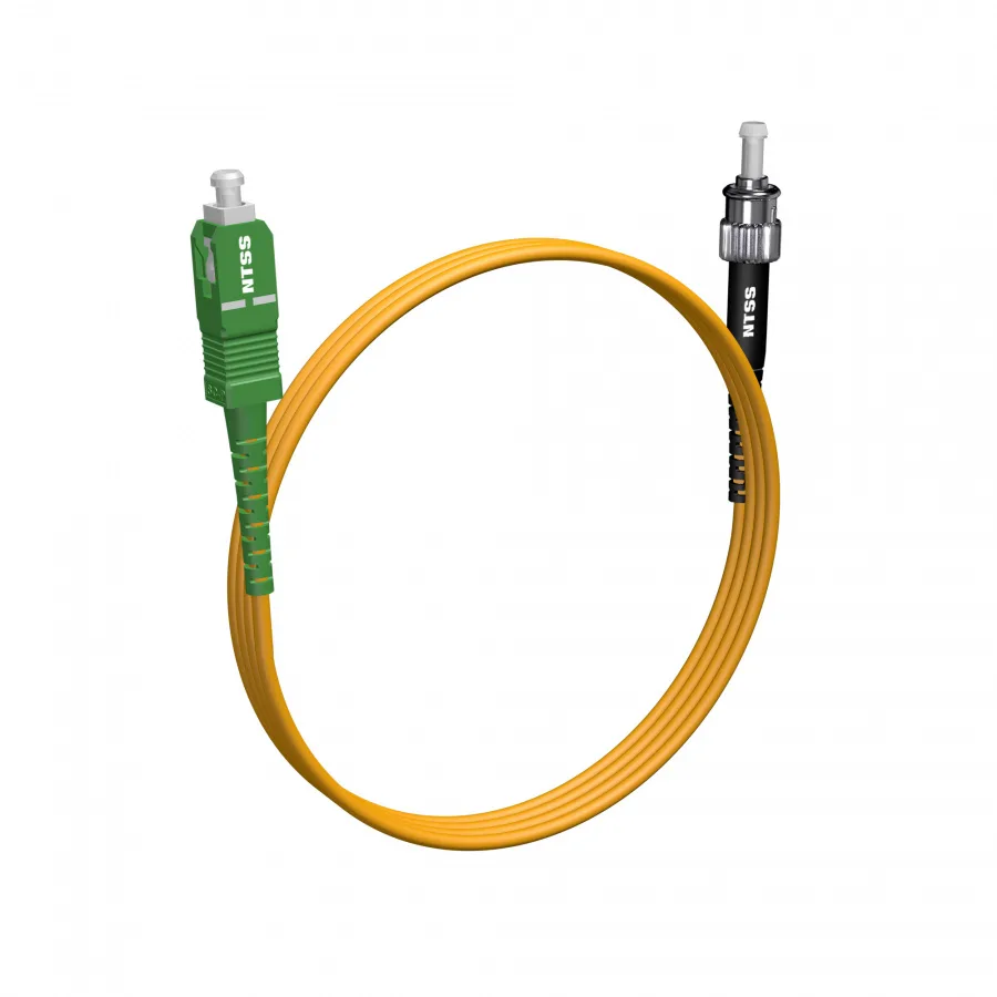 Шнур оптический NTSS spc SC/APC-ST/UPC 9/125 2.0мм 2м LSZH (патч-корд)