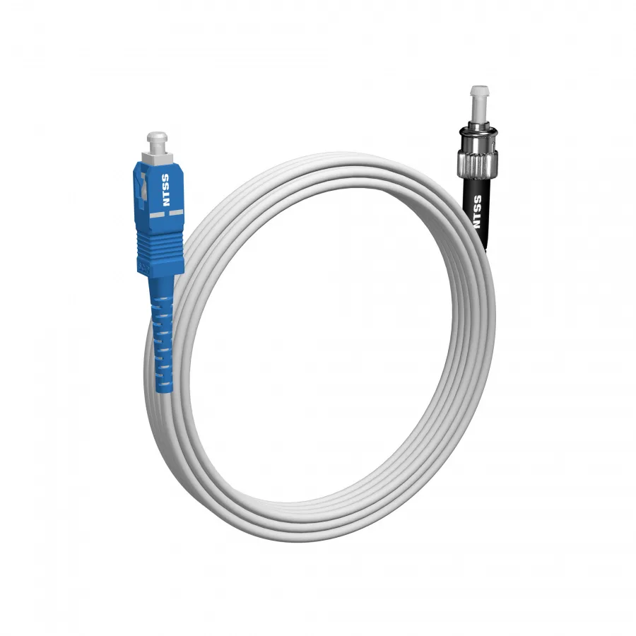 Шнур оптический NTSS spc SC/UPC-ST/UPC 9/125 G.657A1 3.0мм 10м LSZH (патч-корд)