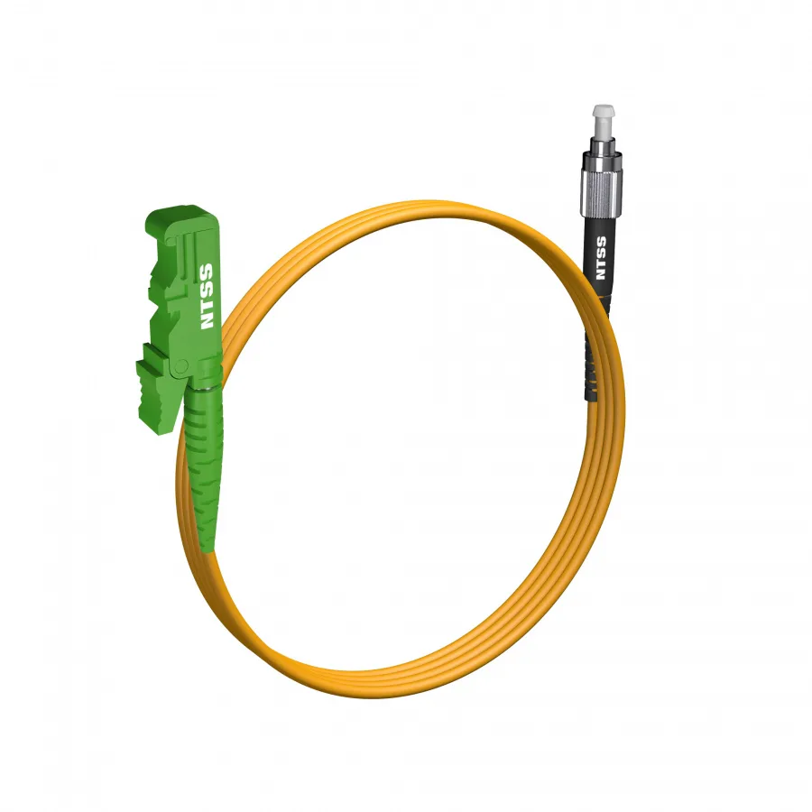 Шнур оптический NTSS spc E2000/APC-FC/UPC 9/125 3.0мм 1м LSZH (патч-корд)