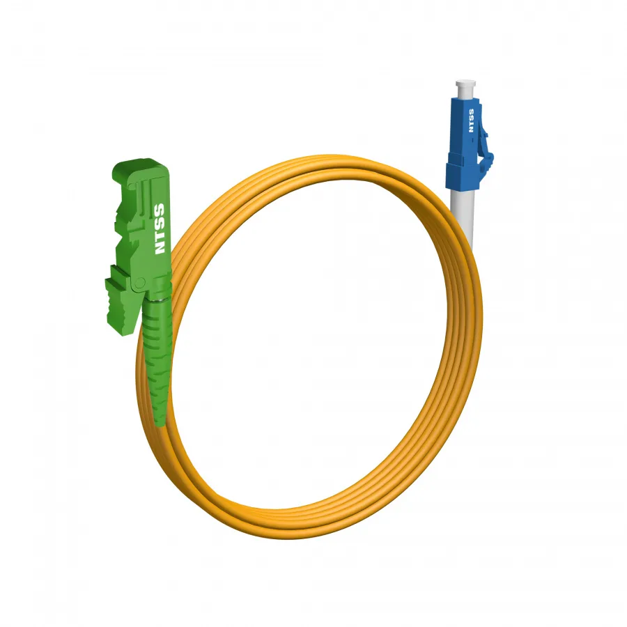 Шнур оптический NTSS spc E2000/APC-LC/UPC 9/125 3.0мм 4м LSZH (патч-корд)