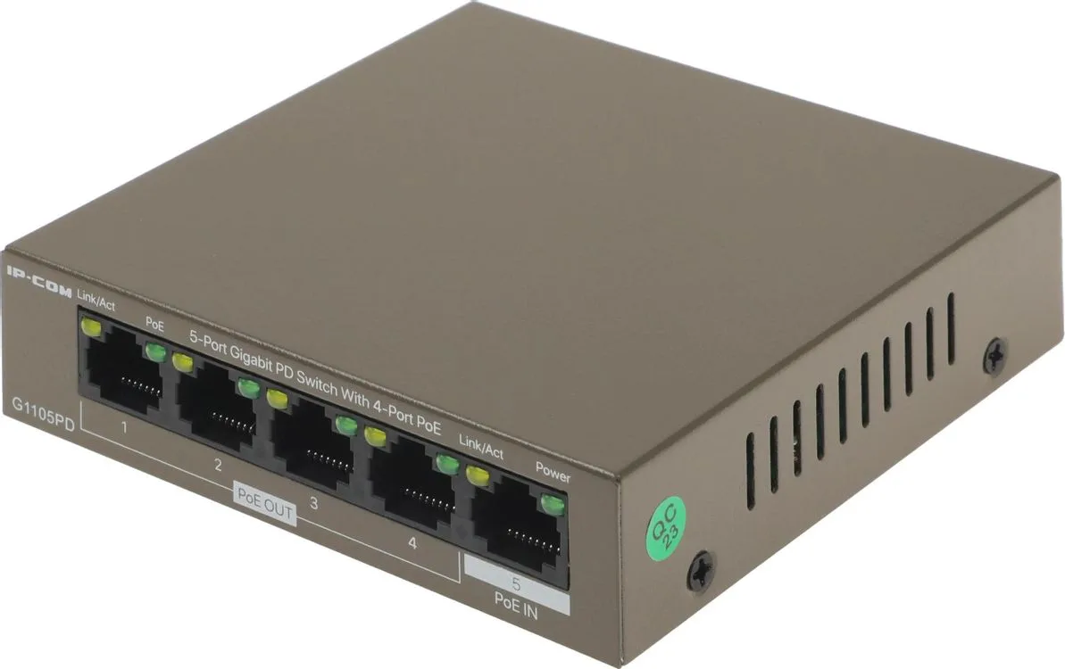 G1105PD 5-ти портовый неуправляемый PoE коммутатор IP-COM