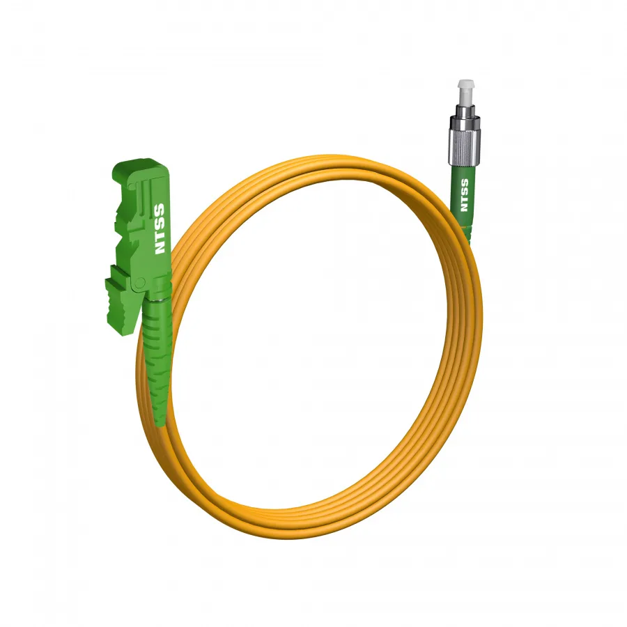 Шнур оптический NTSS spc E2000/APC-FC/APC 9/125 3.0мм 3м LSZH (патч-корд)