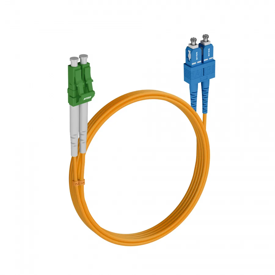 Шнур оптический NTSS dpc LC/APC-SC/UPC 9/125 2.0мм 2м LSZH (патч-корд)