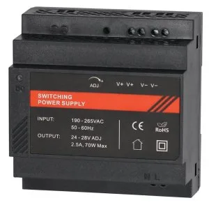 ST-PS203DDL-BK Стабилизированный источник питания с креплением на DIN-рейку Smartec