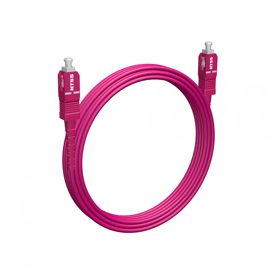 Шнур оптический NTSS PREMIUM spc SC/UPC-SC/UPC 50/125 ОМ4 2.0мм 9м LSZH (патч-корд)