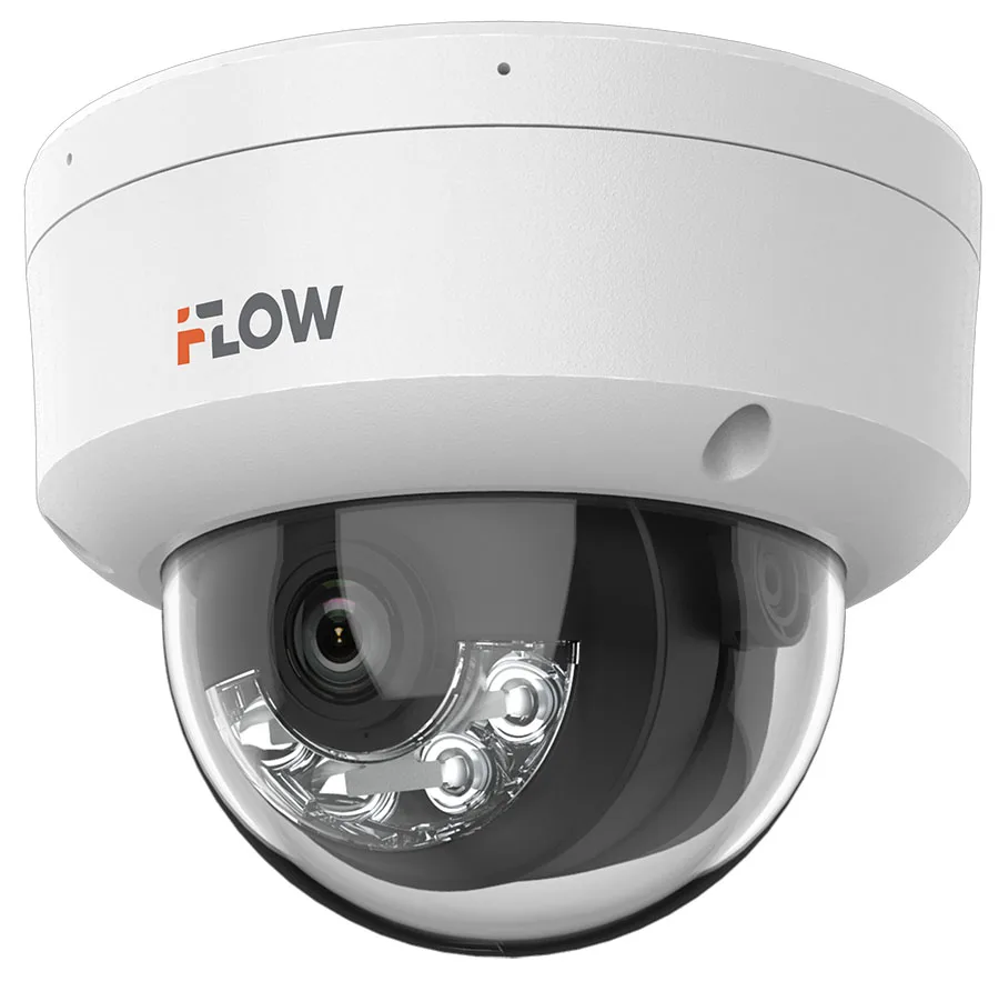 F-IC-2442C2MS(2.8mm) (Аналог DS-2CD2143G2-LIS2U(2.8mm)) 4Мп уличная купольная IP-камера iFlow