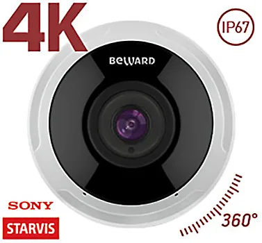 SV6016FLM уличная всепогодная купольная IP-камера видеонаблюдения с встроенным микрофоном Beward
