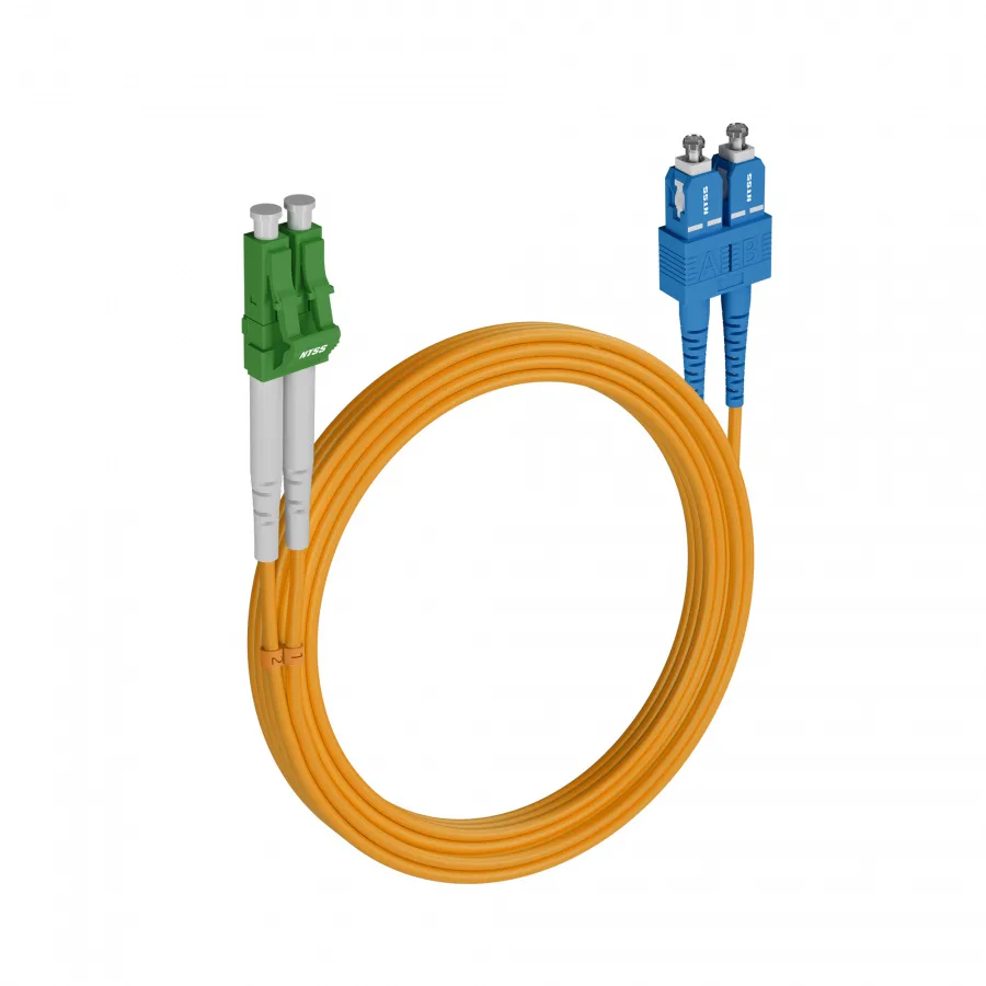 Шнур оптический NTSS dpc LC/APC-SC/UPC 9/125 3.0мм 25м LSZH (патч-корд)