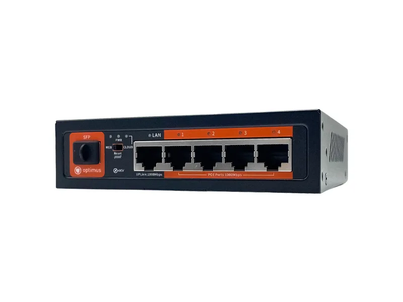 U1IC-4G/1G/1S 6-ти Портовый PoE Коммутатор Optimus
